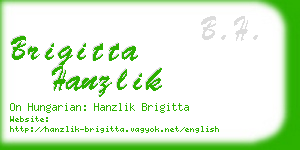 brigitta hanzlik business card